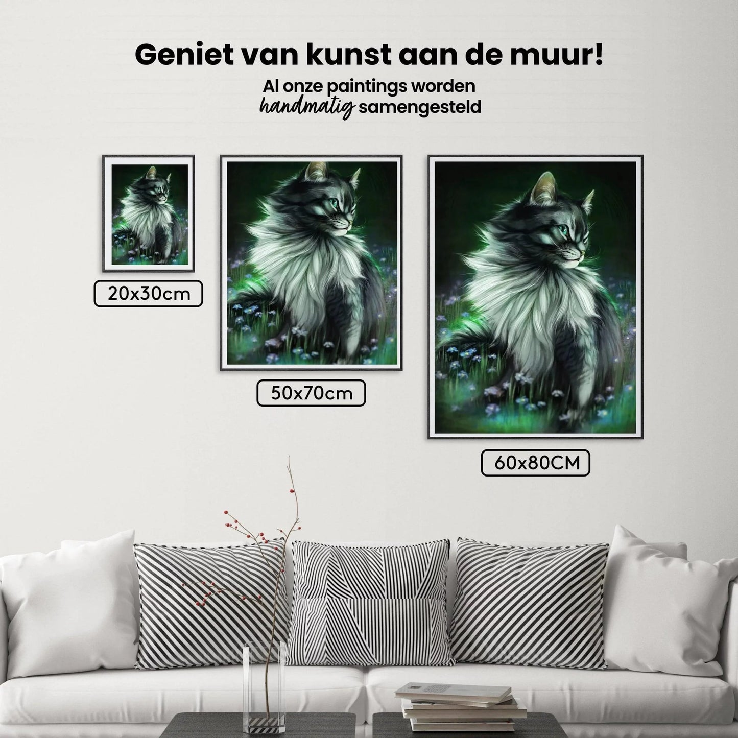 Diamond Painting Czarna kotka świeci - SEOS Shop ®