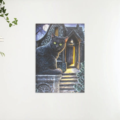 Diamond Painting Czarny kot z zielonymi oczami - SEOS Shop ®