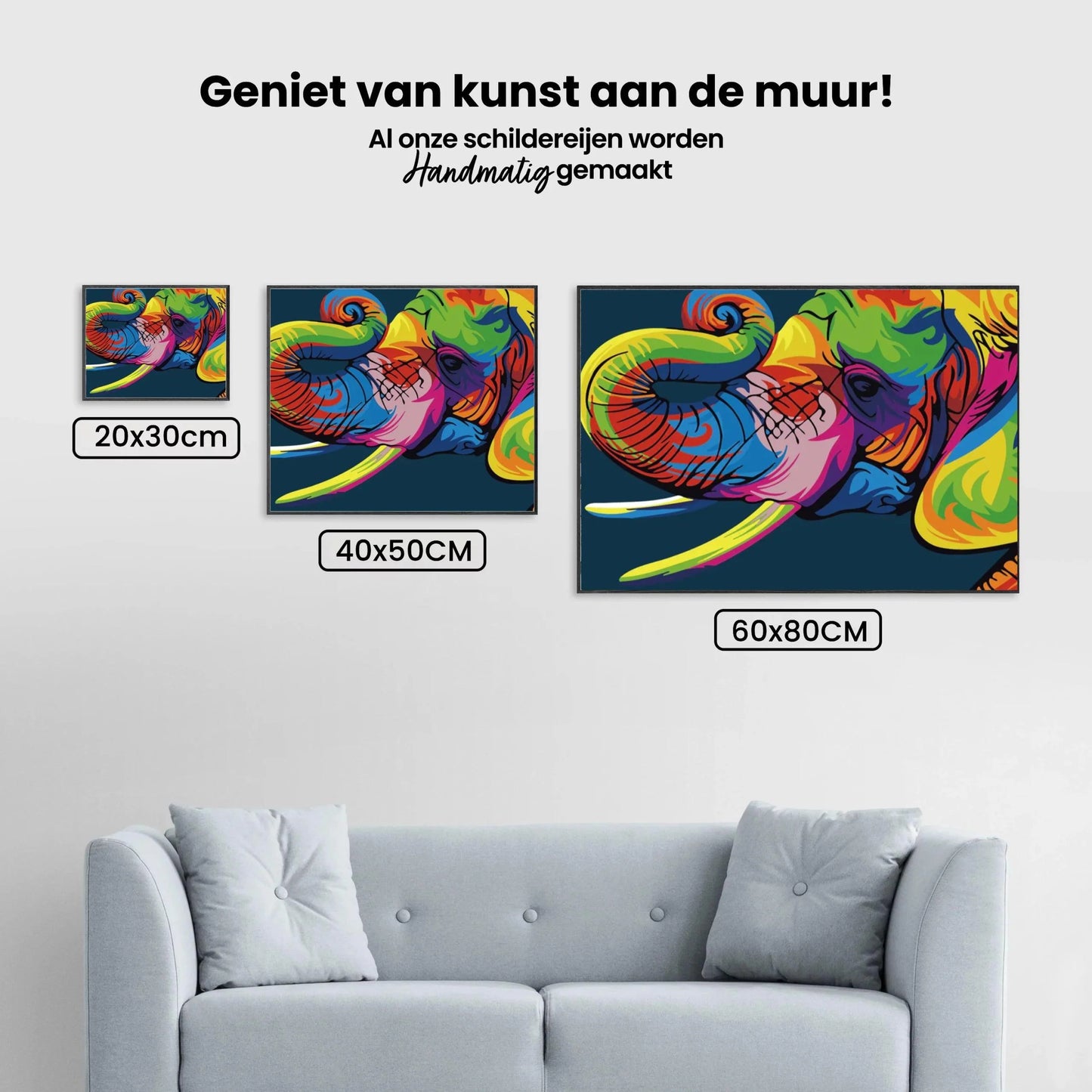 Diamond Painting - Abstrakcyjny Słoń - SEOS®