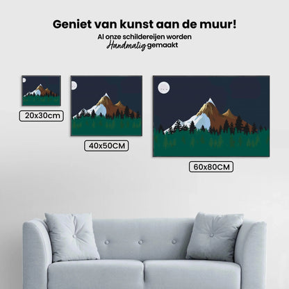 Diamond Painting - Bergen w nocy - SEOS Shop ®