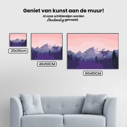 Diamond Painting - Góry o zachodzie słońca - SEOS Shop ®
