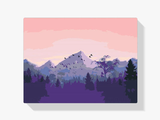 Diamond Painting - Góry o zachodzie słońca - SEOS Shop ®