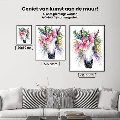 Diamond Painting - Kwiaty Jednorożca - SEOS®