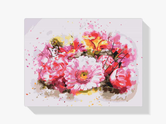 Diamond Painting - Bukiet różowych kwiatów - SEOS Shop ®