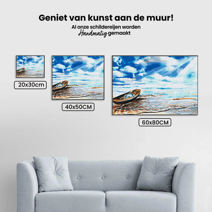 Diamond Painting - Łódź na skraju morza - SEOS Shop ®