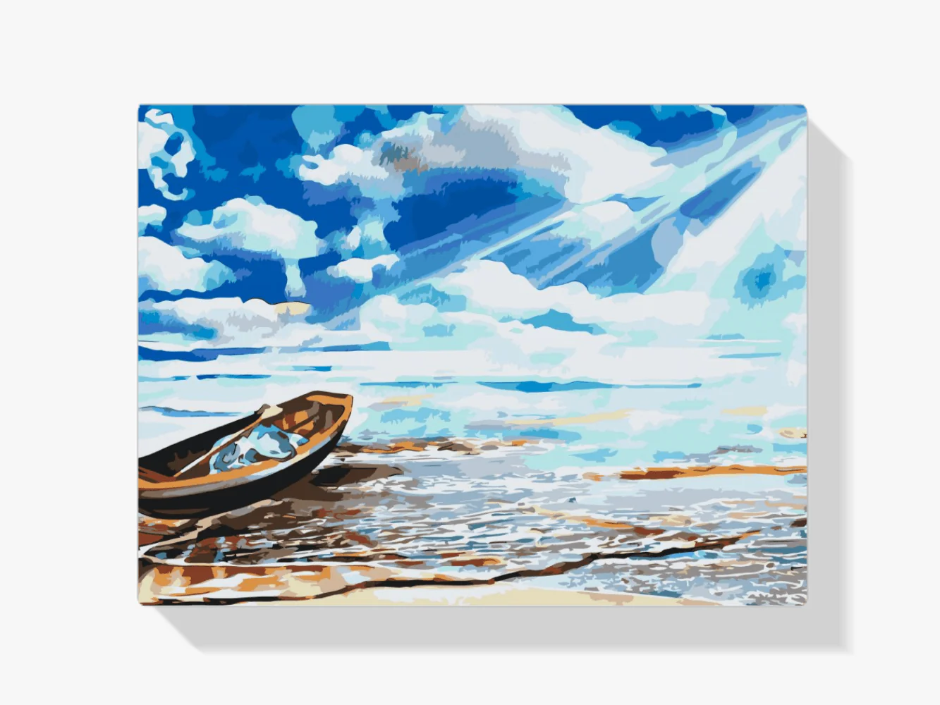 Diamond Painting - Łódź na skraju morza - SEOS Shop ®
