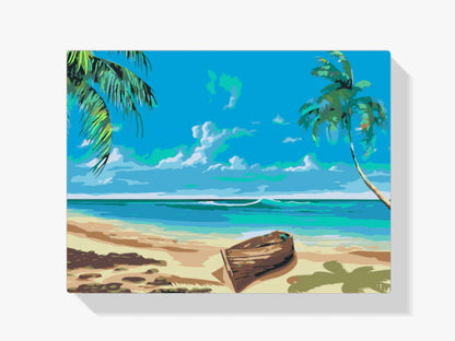 Diamond Painting - Łódź na plaży - SEOS Shop ®
