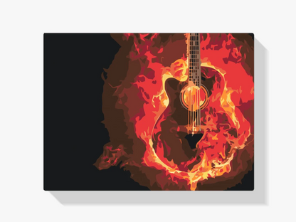 Diamond Painting - Płonąca gitara - SEOS Shop ®