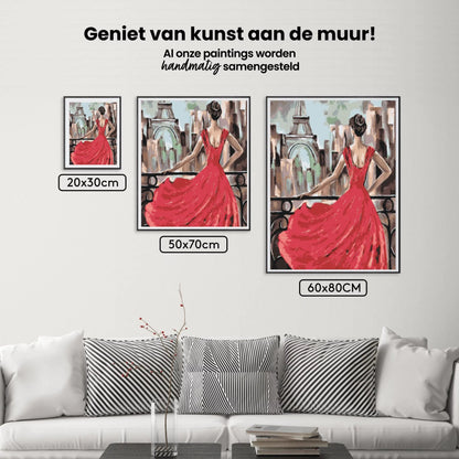 Diamond Painting - Dama w czerwieni - SEOS Shop ®