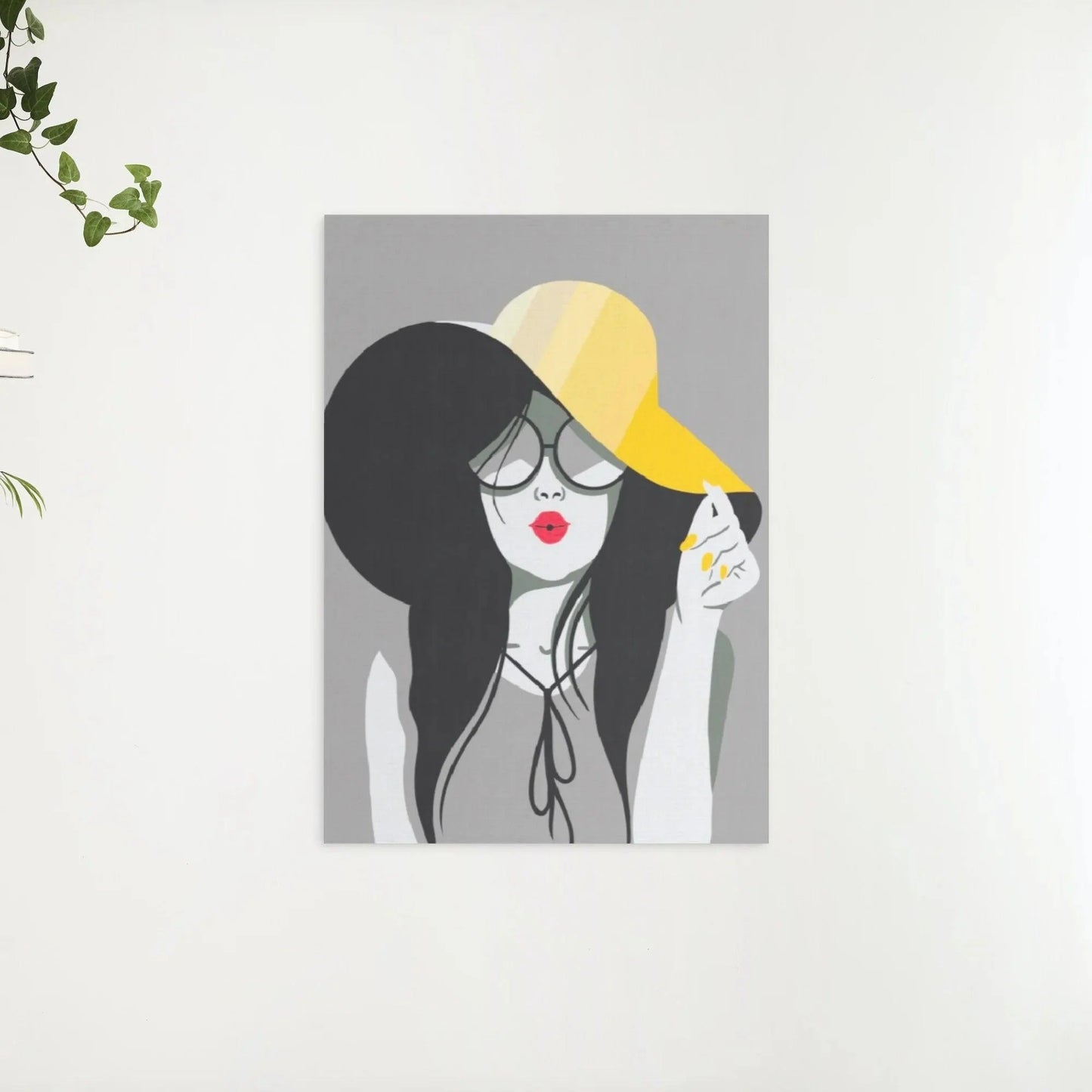 Diamond Painting - Dama w żółtym kapeluszu - SEOS Shop ®