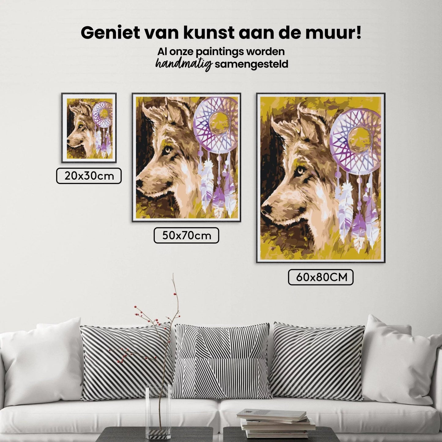Diamond Painting - Wilk i łapacz snów - SEOS®