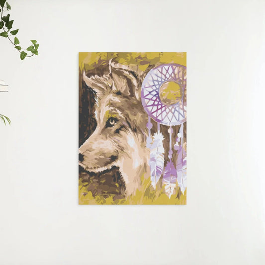 Diamond Painting - Wilk i łapacz snów - SEOS®