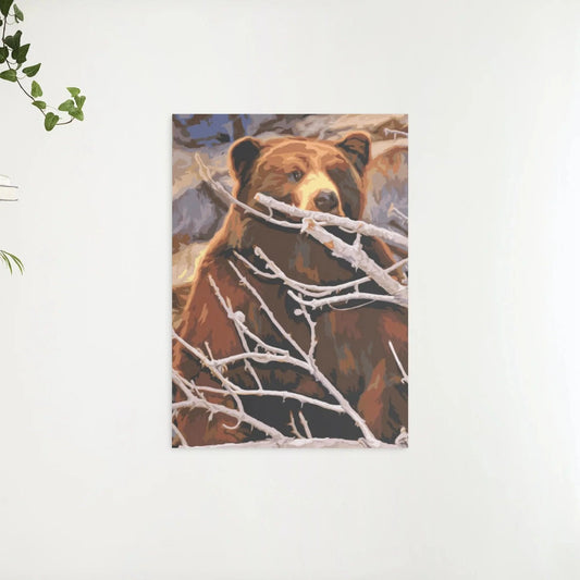 Diamond Painting - Niedźwiedź czai się na ofiarę - SEOS®