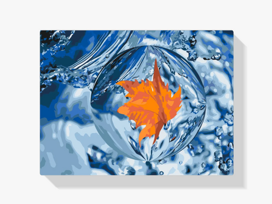 Diamond Painting - Liść w kropli - SEOS Shop ®