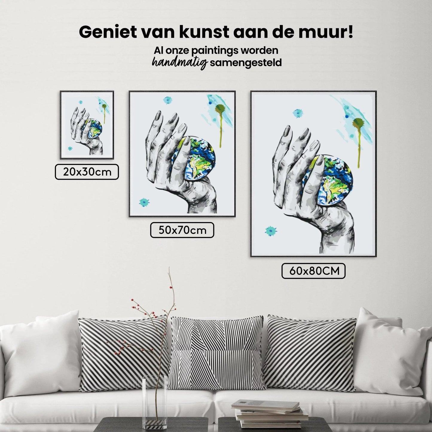 Diamond Painting - Planeta w dłoni kobiety - SEOS Shop ®