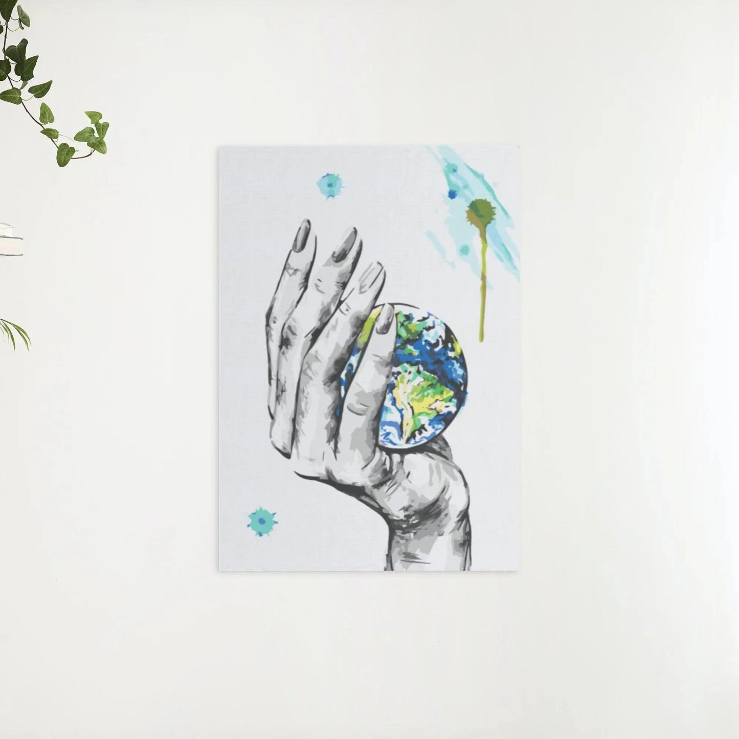 Diamond Painting - Planeta w dłoni kobiety - SEOS Shop ®