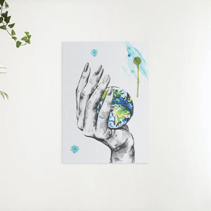 Diamond Painting - Planeta w dłoni kobiety - SEOS Shop ®