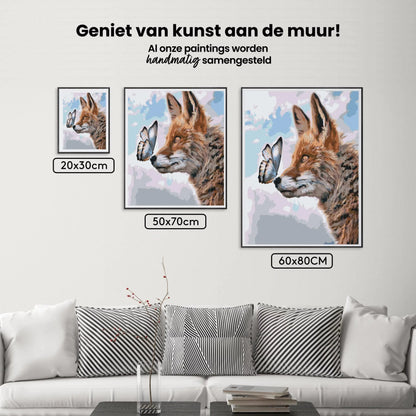 Diamond Painting - Lis z motylem na pyszczku - SEOS®