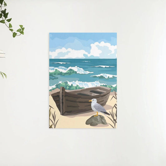 Diamond Painting - Osamotniony mewa - SEOS®