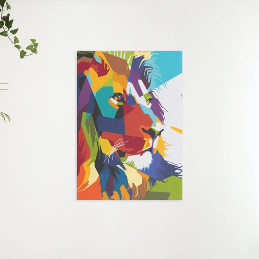 Diamond Painting - Geometryczny lew - SEOS®
