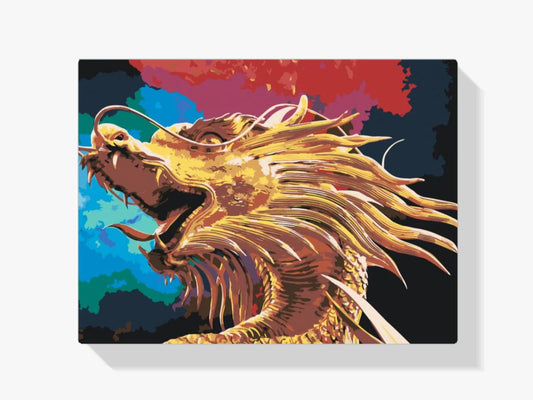 Diamond Painting - Złoty Smok - SEOS Shop ®