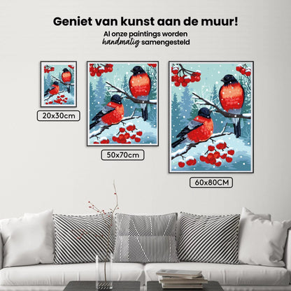 Diamond Painting - Złoty wróbel Biały - SEOS®