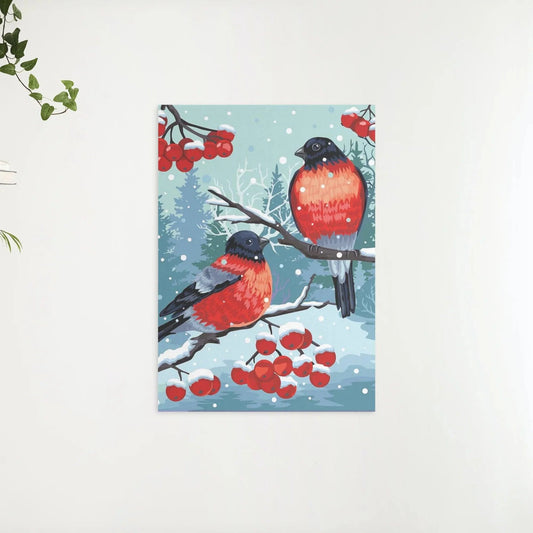Diamond Painting - Złoty wróbel Biały - SEOS®