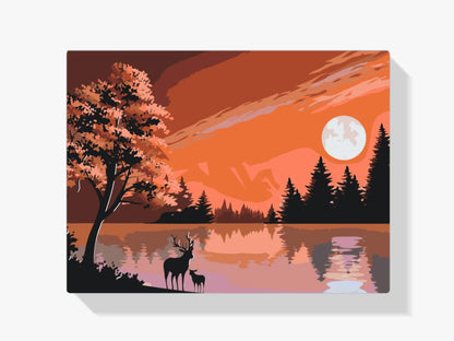 Diamond Painting - Jelenie w naturze - SEOS®