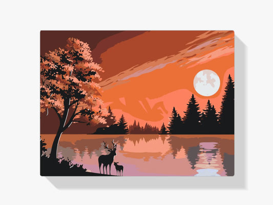 Diamond Painting - Jelenie w naturze - SEOS®