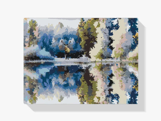 Diamond Painting - Jelenie w lesie - SEOS®