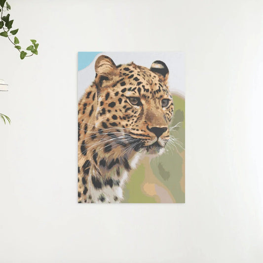 Diamond Painting - Widok polowania lamparta - SEOS®