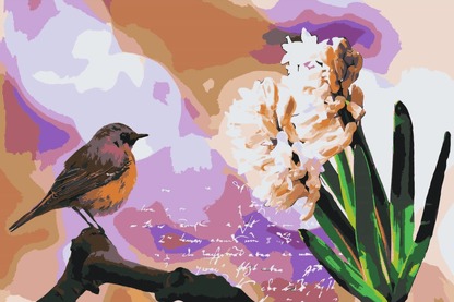 Diamond Painting - Hiacynt i ptak - SEOS®