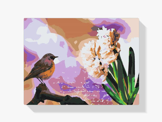 Diamond Painting - Hiacynt i ptak - SEOS®