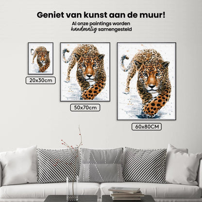 Diamond Painting - Jacht na lamparta - SEOS®