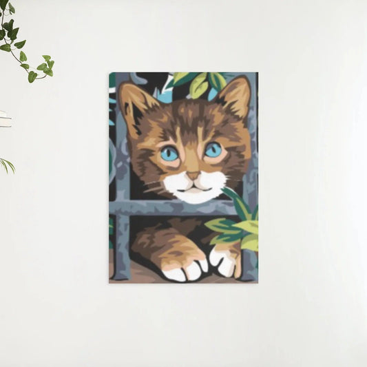 Diamond Painting - Kot za ogrodzeniem - SEOS®