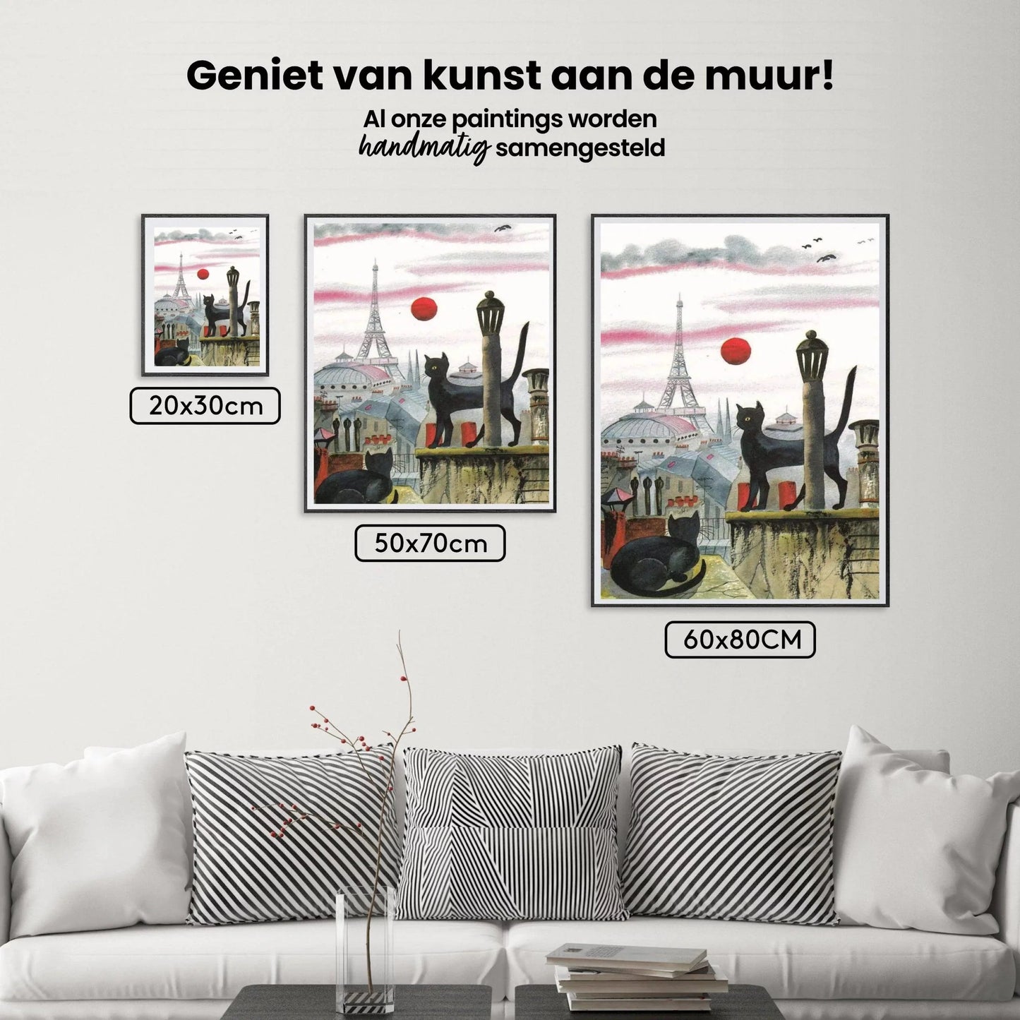 Diamond Painting - Kot w Paryżu - SEOS®