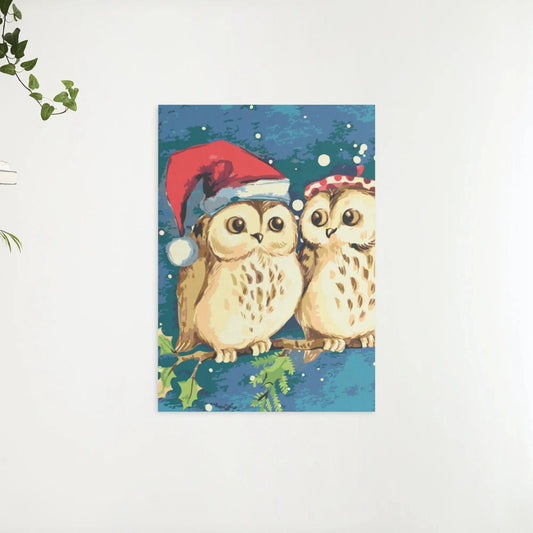 Diamond Painting - Świąteczne ptaki sów - SEOS Shop ®