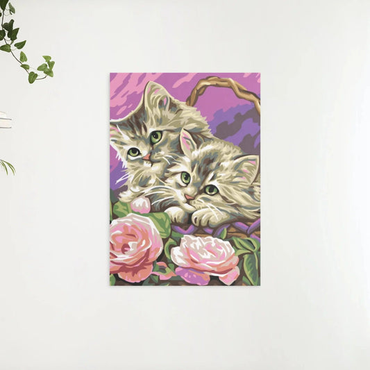 Diamond Painting - Kociątka w koszyku - SEOS®