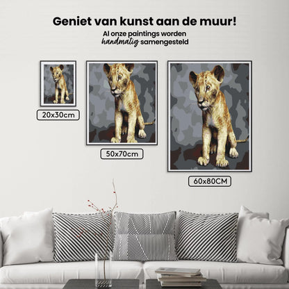 Diamond Painting - Mały Simba - SEOS®