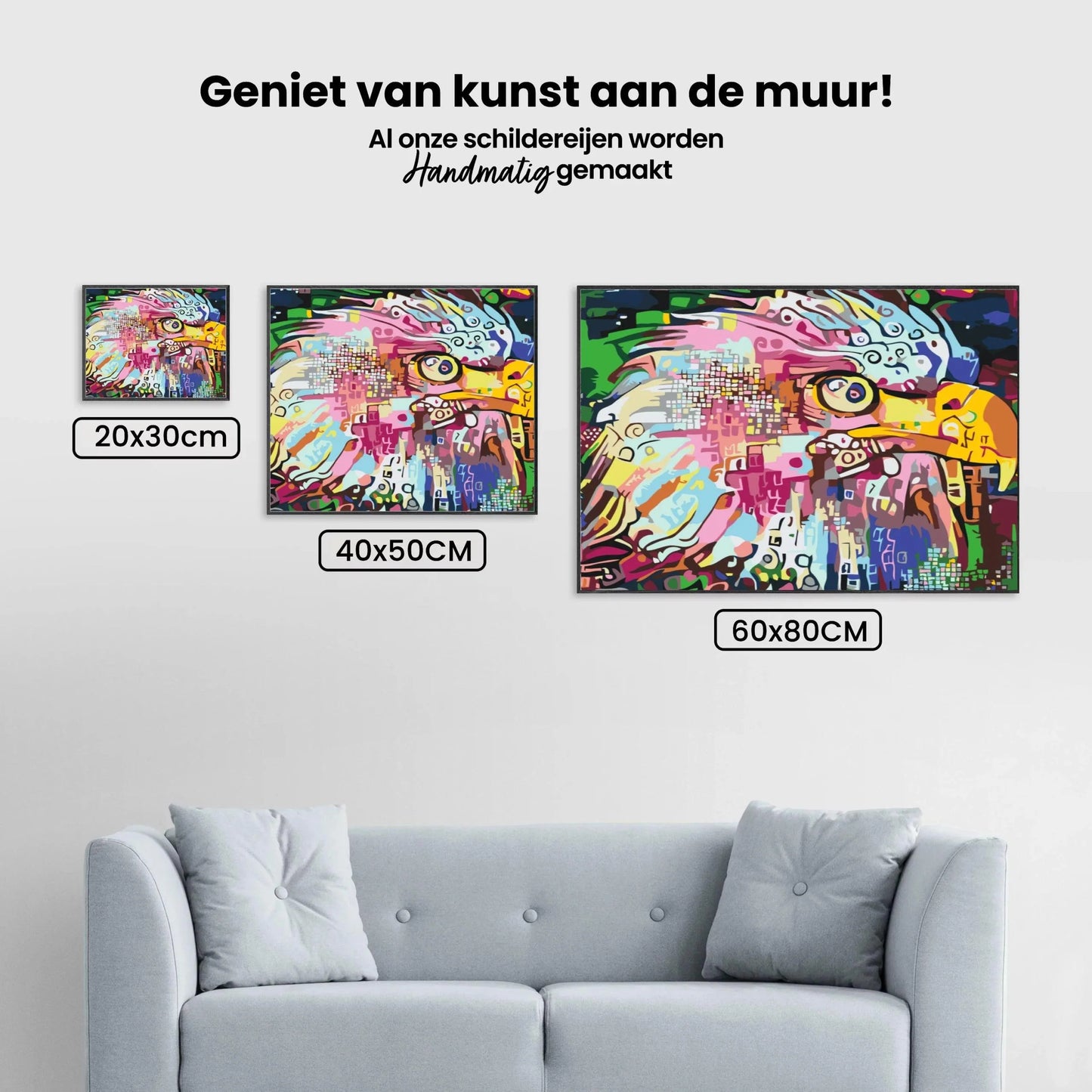 Diamond Painting - Kolorowy orzeł - SEOS®