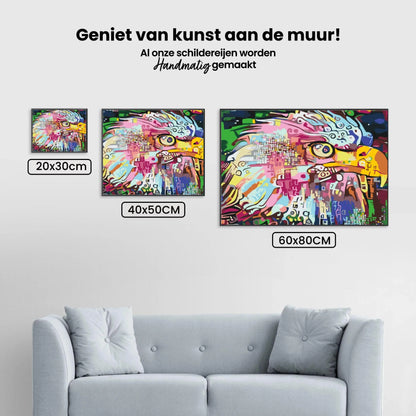 Diamond Painting - Kolorowy orzeł - SEOS®
