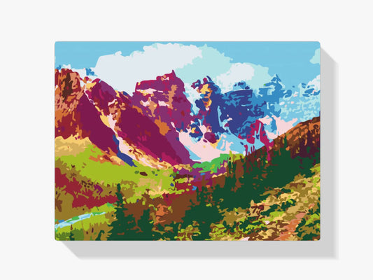Diamond Painting - Kolorowe góry - SEOS Shop ®