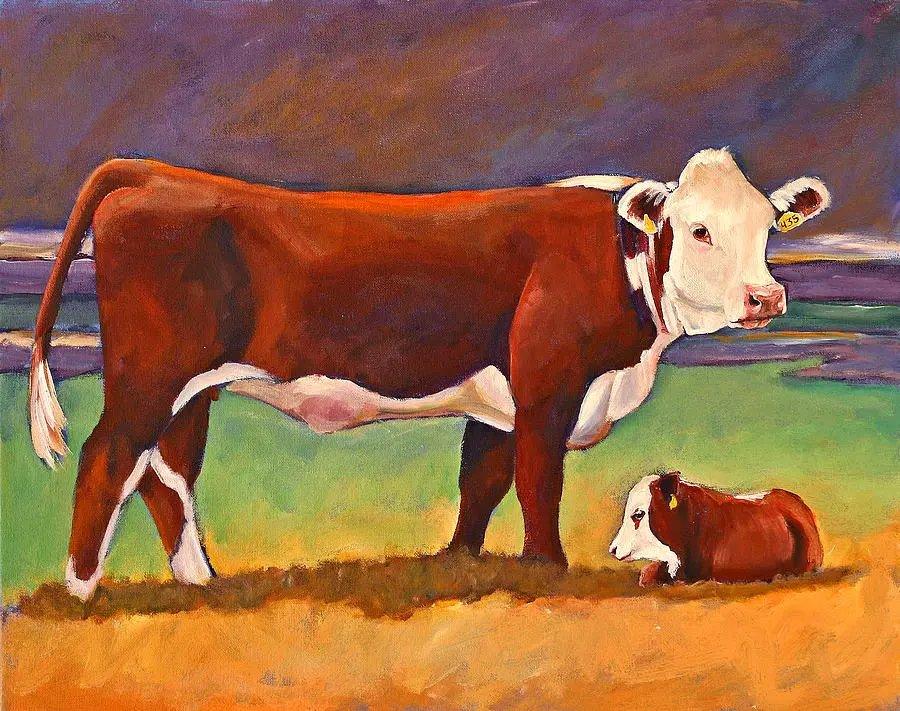 Diamond Painting - Krowa i cielak - SEOS Shop ®