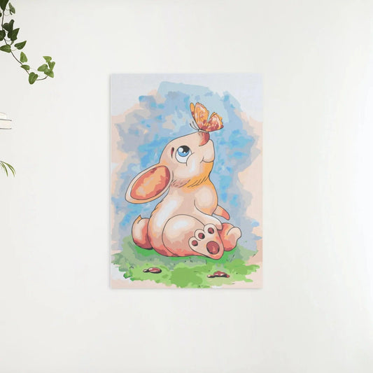 Diamond Painting - Królik z motylem na nosie - SEOS®
