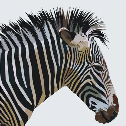 Diamond Painting - Kubistyczna zebra - SEOS Shop ®