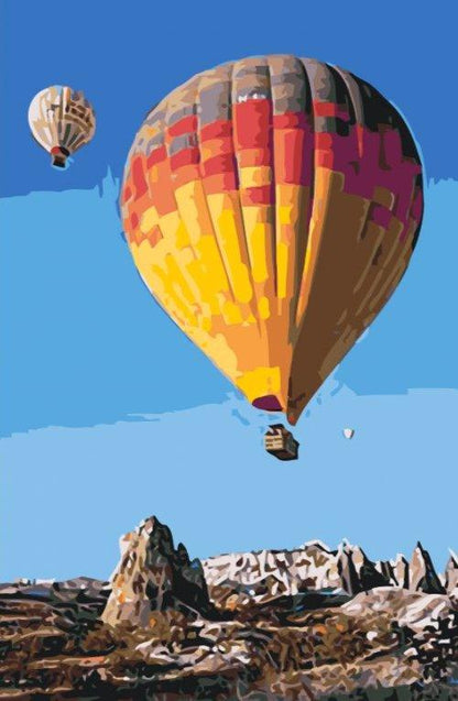 Diamond Painting - Balony na gorące powietrze w górach - SEOS Shop ®