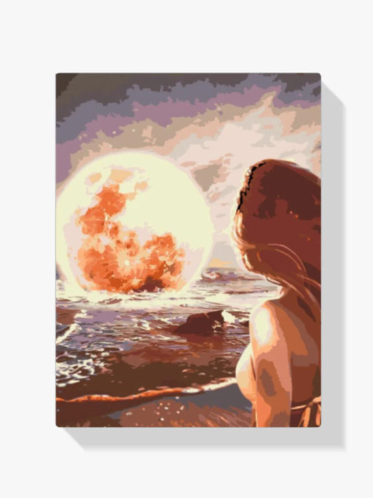 Diamond Painting - Księżyc na morzu - SEOS Shop ®