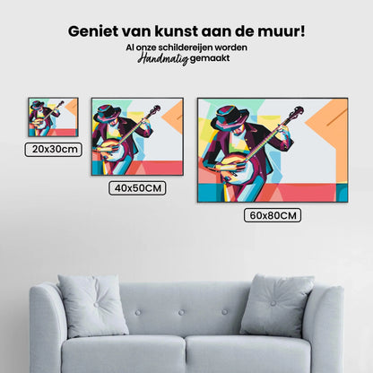 Diamond Painting - Mężczyzna gra na banjo - SEOS Shop ®