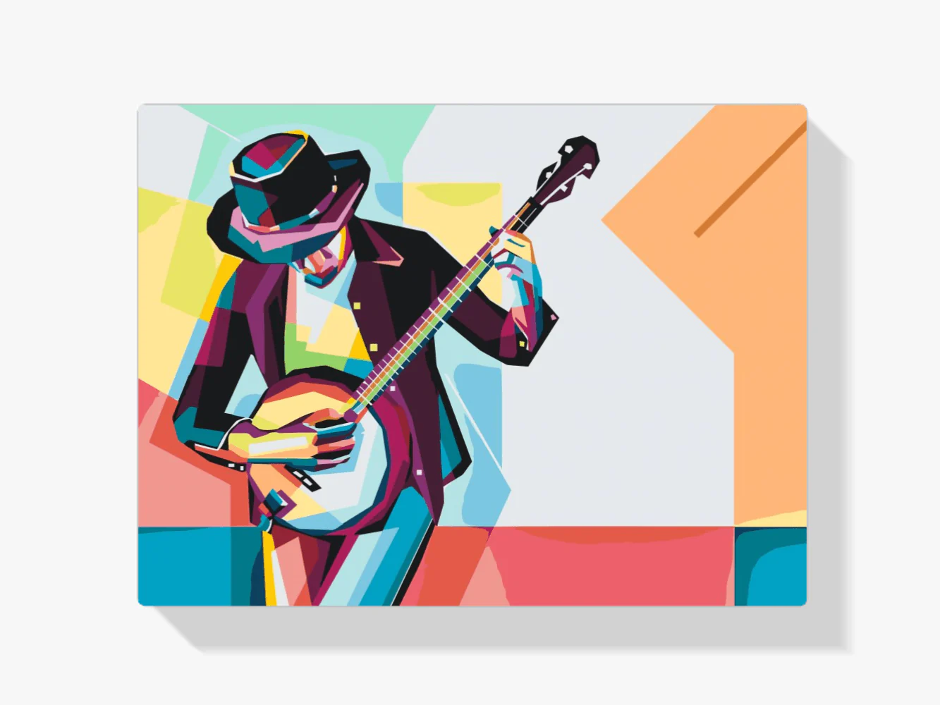 Diamond Painting - Mężczyzna gra na banjo - SEOS Shop ®
