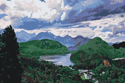 Diamond Painting - Morze w Alpach - SEOS Shop ®